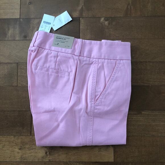 NWT J.CREW Favorite Fit Broken -In pink CHINO size 2 - Picture 2 of 9